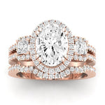 Erica Oval Diamond Bridal Set (Lab Grown Igi Cert) rosegold