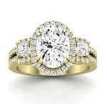 Erica Oval Diamond Engagement Ring (Lab Grown Igi Cert) yellowgold