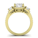 Erica Oval Moissanite Bridal Set yellowgold