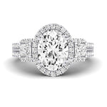 Erica Oval Moissanite Bridal Set whitegold