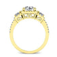 Erica Round Diamond Bridal Set (Lab Grown Igi Cert) yellowgold