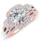 Erica Round Diamond Bridal Set (Lab Grown Igi Cert) rosegold