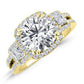 Erica Round Moissanite Bridal Set yellowgold