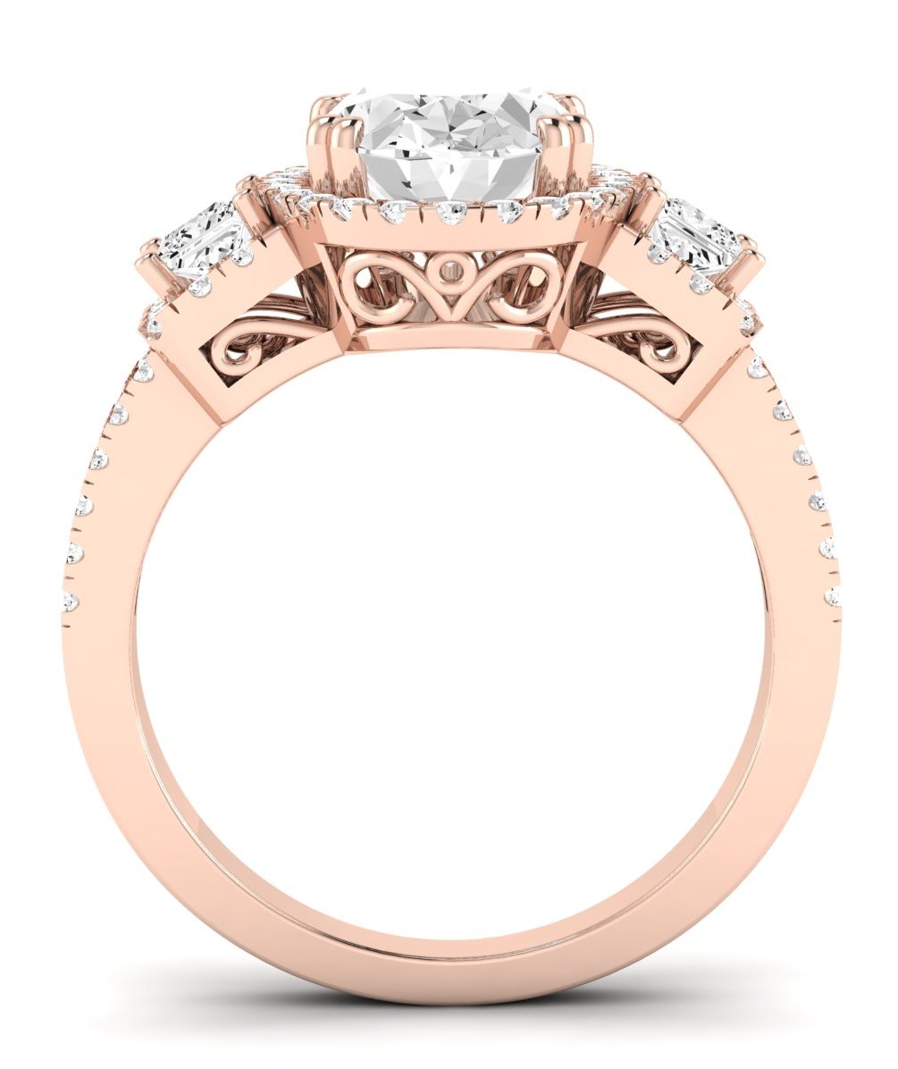 Erica Oval Diamond Engagement Ring (Lab Grown Igi Cert) rosegold