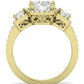 Erica Oval Diamond Engagement Ring (Lab Grown Igi Cert) yellowgold
