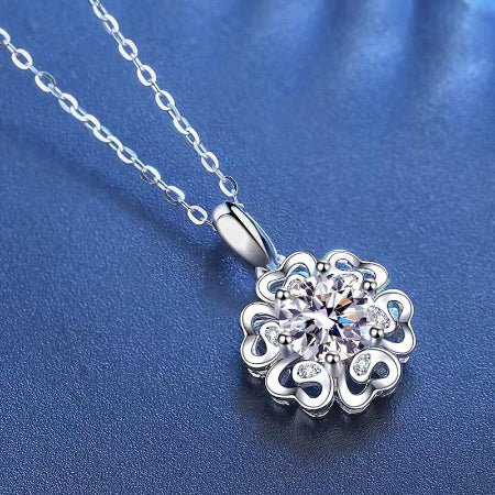 Erin Moissanite Necklace whitegold