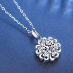 Erin Moissanite Necklace whitegold