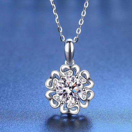 Erin Moissanite Necklace whitegold