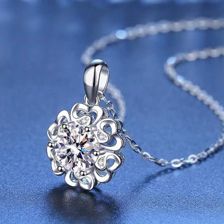 Erin Moissanite Necklace whitegold