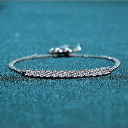 Fairly Moissanite Bracelet whitegold