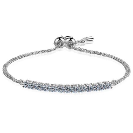 Fairly Moissanite Bracelet whitegold