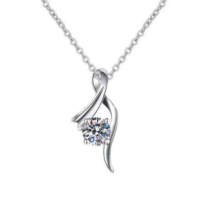 Fallon Moissanite Necklace whitegold