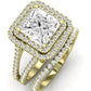 Flora Diamond Matching Band Only (engagement Ring Not Included) For Ring With Princess Center yellowgold