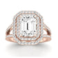 Flora Emerald Diamond Bridal Set (Lab Grown Igi Cert) rosegold