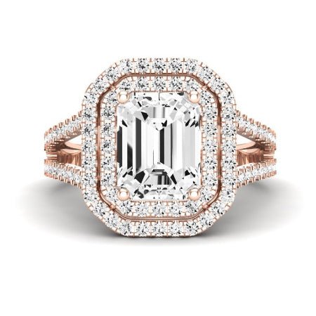 Flora Emerald Diamond Bridal Set (Lab Grown Igi Cert) rosegold