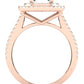 Flora Emerald Diamond Engagement Ring (Lab Grown Igi Cert) rosegold