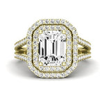 Flora Emerald Diamond Bridal Set (Lab Grown Igi Cert) yellowgold