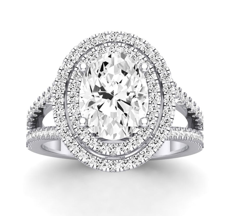 2.00 ct - Flora - GIA Natural Oval Diamond Engagement Ring