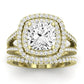 Flora Diamond Matching Band Only (engagement Ring Not Included) For Ring With Cushion Center yellowgold