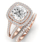 Flora Diamond Matching Band Only (engagement Ring Not Included) For Ring With Cushion Center rosegold