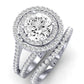 Flora Diamond Matching Band Only (engagement Ring Not Included) For Ring With Round Center whitegold