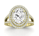 Flora Oval Diamond Engagement Ring (Lab Grown Igi Cert) yellowgold