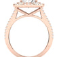 Flora Oval Diamond Engagement Ring (Lab Grown Igi Cert) rosegold