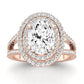 Flora Oval Diamond Engagement Ring (Lab Grown Igi Cert) rosegold