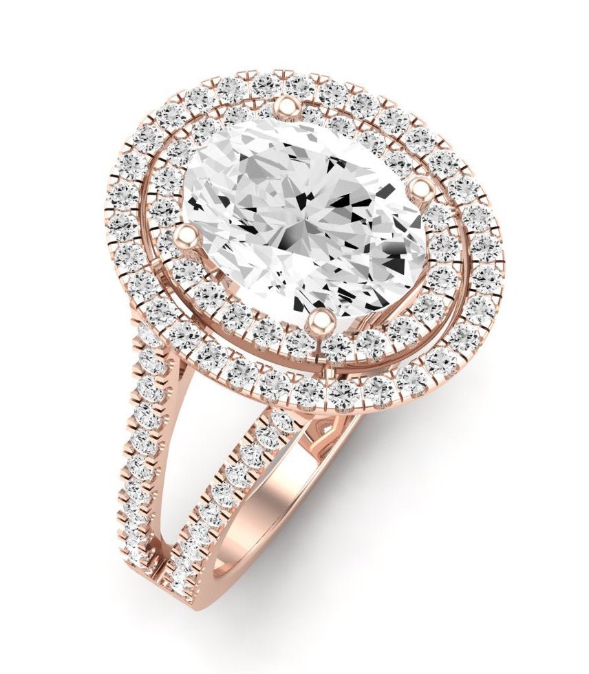 Flora Oval Diamond Engagement Ring (Lab Grown Igi Cert) rosegold