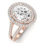 Flora Oval Diamond Engagement Ring (Lab Grown Igi Cert) rosegold