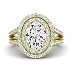 Flora Oval Diamond Engagement Ring (Lab Grown Igi Cert) yellowgold