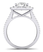 Flora Oval Diamond Engagement Ring (Lab Grown Igi Cert) whitegold