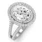 Flora Oval Diamond Engagement Ring (Lab Grown Igi Cert) whitegold