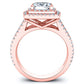 Flora Princess Diamond Bridal Set (Lab Grown Igi Cert) rosegold