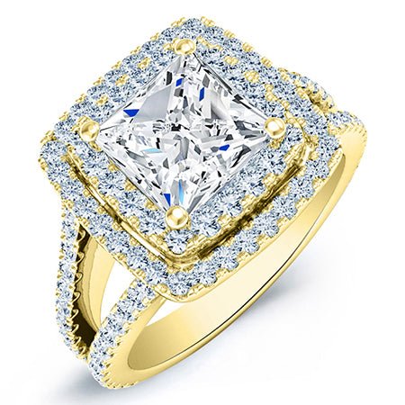 Flora Princess Diamond Bridal Set (Lab Grown Igi Cert) yellowgold