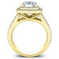 Flora Princess Moissanite Bridal Set yellowgold