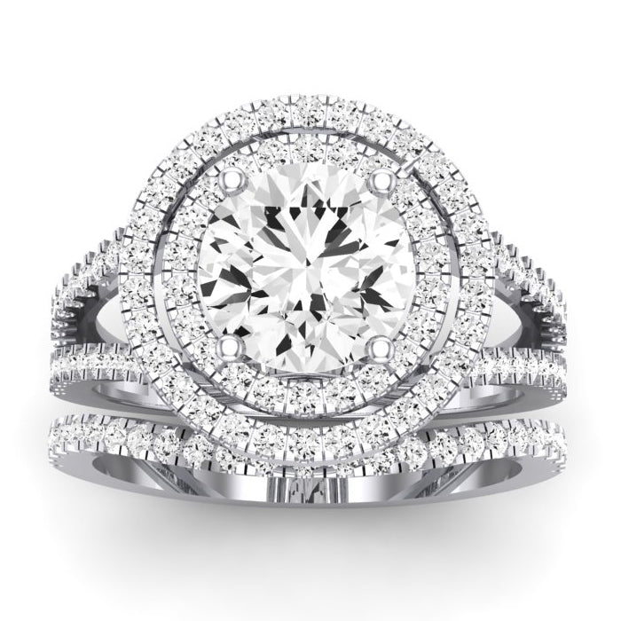 2.00 ct - Flora - Round Lab Diamond Bridal Set (IGI Certified)