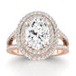 Flora Oval Diamond Engagement Ring (Lab Grown Igi Cert) rosegold