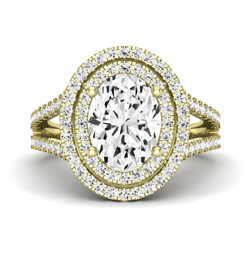 Flora Oval Diamond Engagement Ring (Lab Grown Igi Cert) yellowgold