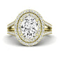 Flora Oval Diamond Engagement Ring (Lab Grown Igi Cert) yellowgold