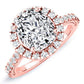 Florizel Cushion Diamond Engagement Ring (Lab Grown Igi Cert) rosegold