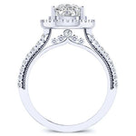 Florizel Cushion Diamond Engagement Ring (Lab Grown Igi Cert) whitegold