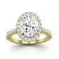 Florizel Oval Diamond Bridal Set (Lab Grown Igi Cert) yellowgold