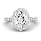 Florizel Oval Diamond Engagement Ring (Lab Grown Igi Cert) whitegold