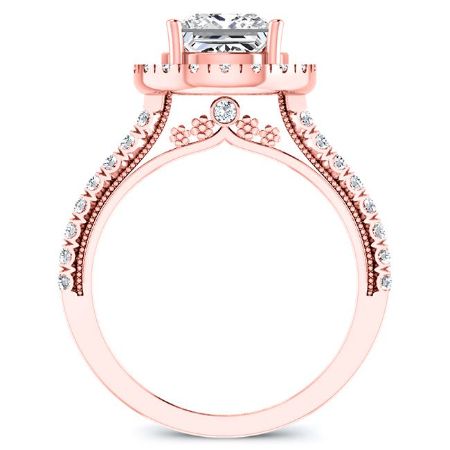 Florizel Princess Diamond Engagement Ring (Lab Grown Igi Cert) rosegold