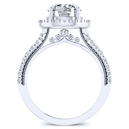 Florizel Round Diamond Bridal Set (Lab Grown Igi Cert) whitegold