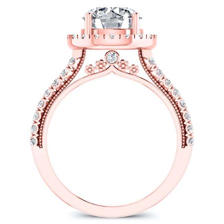 Florizel Round Diamond Bridal Set (Lab Grown Igi Cert) rosegold