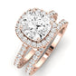 Florizel Diamond Matching Band Only (does Not Include Engagement Ring) For Ring With Cushion Center rosegold