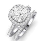 Florizel Diamond Matching Band Only (does Not Include Engagement Ring) For Ring With Cushion Center whitegold