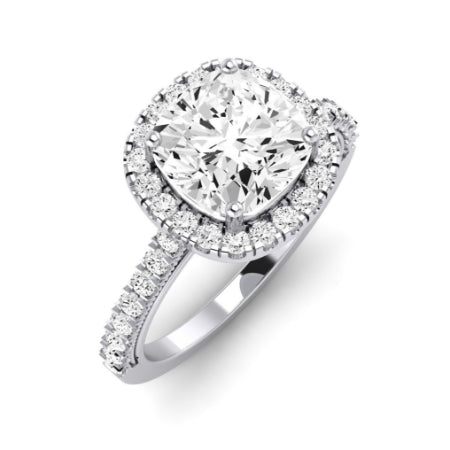 Florizel Diamond Matching Band Only (does Not Include Engagement Ring) For Ring With Cushion Center whitegold